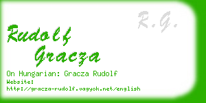 rudolf gracza business card